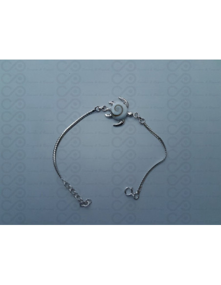 SB 0141 Pulsera Shiva Ojo Plata