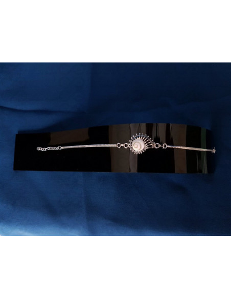 SB 0150 Braccialetto in Argento con Occhio di Shiva