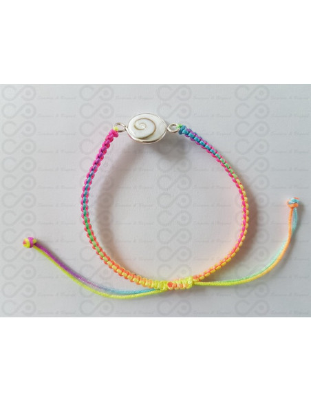 SB 0167 Pulseira Olho Shiva Prata