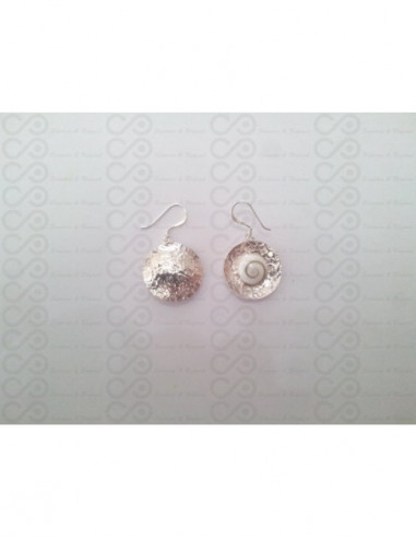 LE 0001 Pendientes Shiva Ojo Plata
