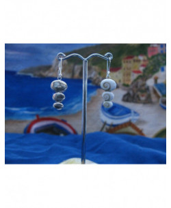 LE 0006 Boucles d'oreilles Shiva Oeil Argent