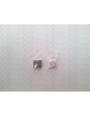 LE 0007 Boucles d'oreilles Shiva Oeil Argent