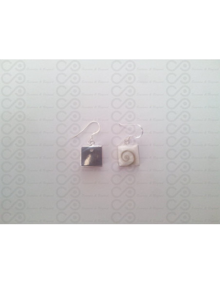 LE 0007 Boucles d'oreilles Shiva Oeil Argent