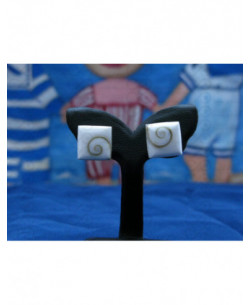 LE 0007s Boucles d'oreilles Shiva Oeil Argent