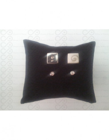 LE 0007s Boucles d'oreilles Shiva Oeil Argent