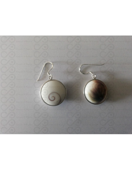 LE 0010 Ohrringe Shiva Auge Silber