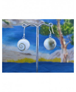 LE 0011 Brincos Olho Shiva Prata