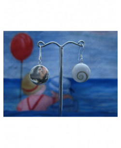 LE 0013 Ohrringe Shiva Auge Silber