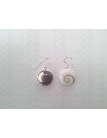 LE 0013 Orecchini in Argento con Occhio di Shiva