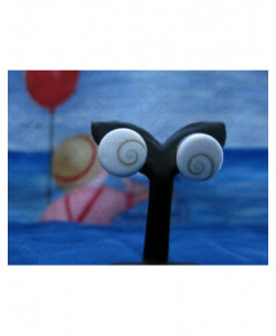 LE 0013s Boucles d'oreilles Shiva Oeil Argent