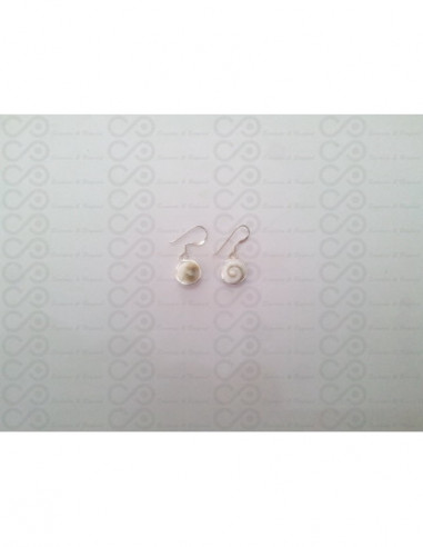 LE 0017 Boucles d'oreilles Shiva Oeil Argent