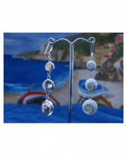 LE 0018 Ohrringe Shiva Auge Silber