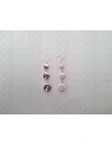 LE 0018 Orecchini in Argento con Occhio di Shiva