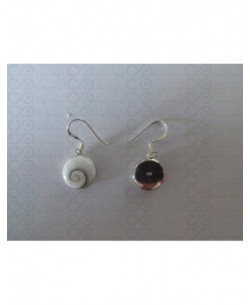 LE 0021r Boucles d'oreilles Shiva Oeil Argent 2