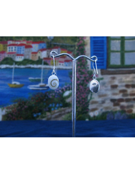 LE 0022 Ohrringe Shiva Auge Silber