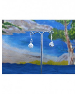 LE 0023r Ohrringe Shiva Auge Silber