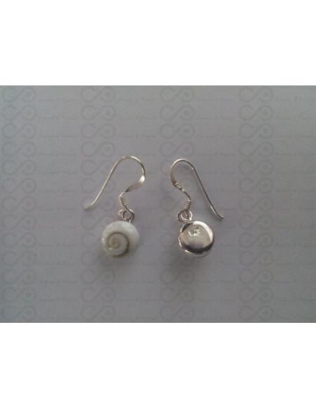 LE 0023r Orecchini in Argento con Occhio di Shiva