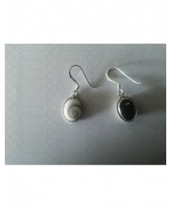 LE 0028 Orecchini in Argento con Occhio di Shiva 2