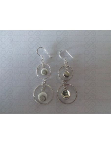 LE 0031 Ohrringe Shiva Auge Silber