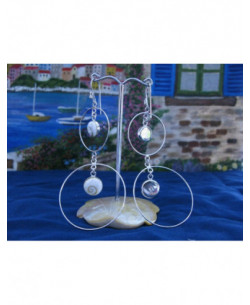 LE 0033 Orecchini in Argento con Occhio di Shiva