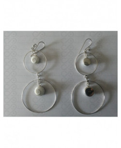 LE 0033 Boucles d'oreilles Shiva Oeil Argent 2