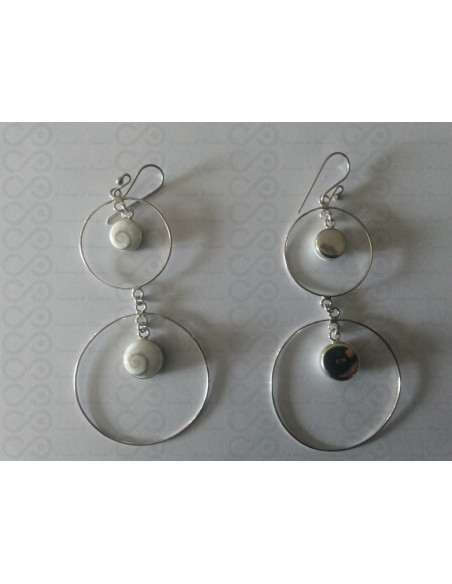 LE 0033 Orecchini in Argento con Occhio di Shiva