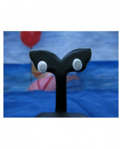 LE 0035so Ohrringe Shiva Auge Silber