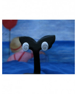 LE 0036so Boucles d'oreilles Shiva Oeil Argent