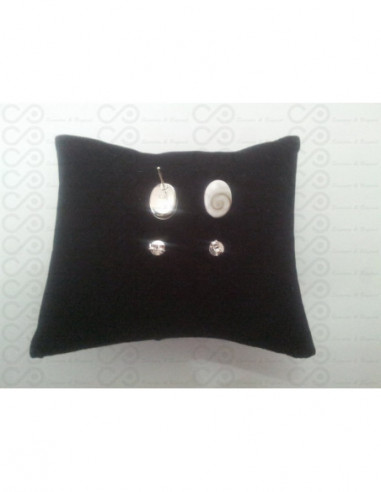 LE 0036so Pendientes Shiva Ojo Plata