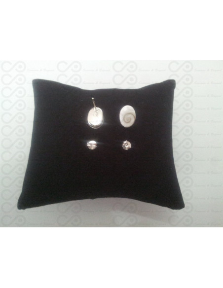 LE 0036so Boucles d'oreilles Shiva Oeil Argent