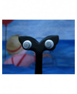 LE 0036sr Brincos Olho Shiva Prata