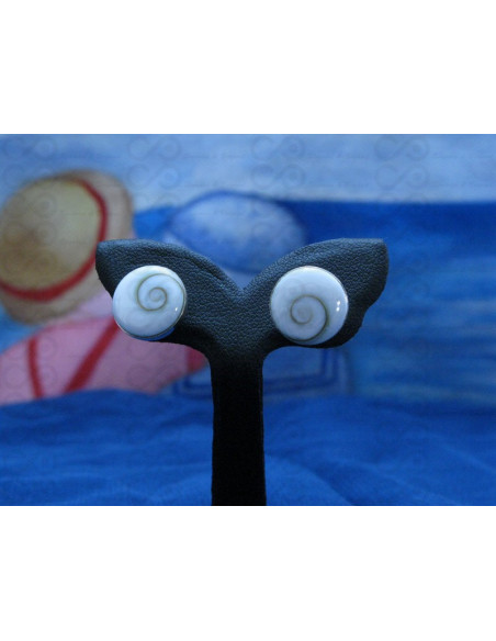 LE 0037sr Boucles d'oreilles Shiva Oeil Argent