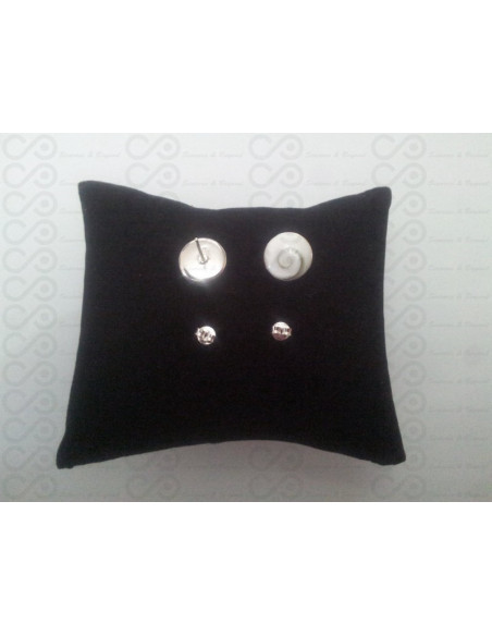 LE 0037sr Boucles d'oreilles Shiva Oeil Argent