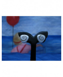 LE 0041s Pendientes Shiva Ojo Plata