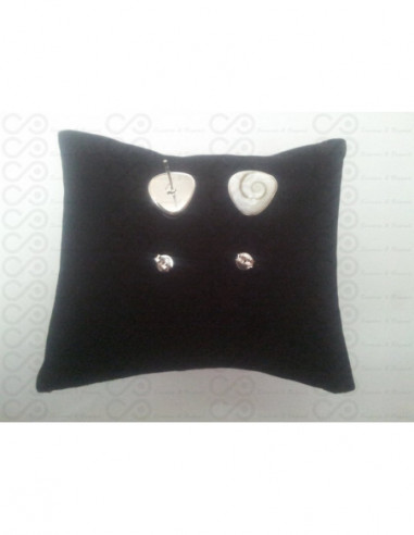 LE 0041s Boucles d'oreilles Shiva Oeil Argent