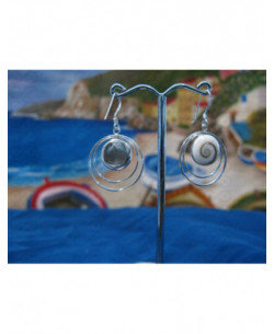 LE 0054 Orecchini in Argento con Occhio di Shiva