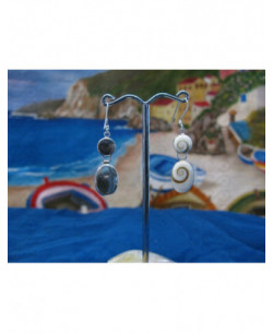 LE 0056 Brincos Olho Shiva Prata