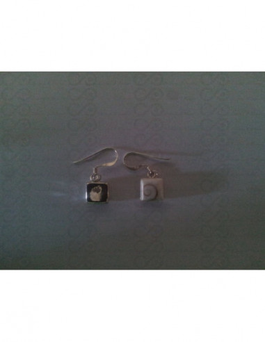 LE 0059 Boucles d'oreilles Shiva Oeil Argent