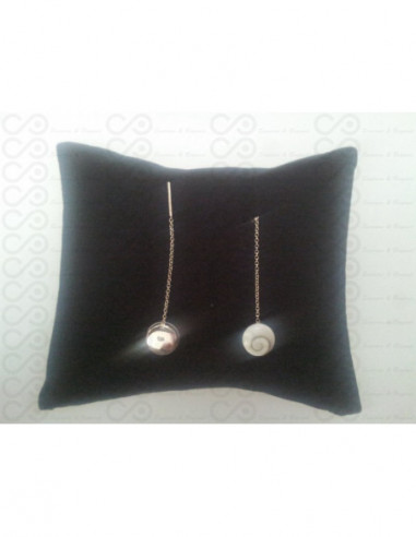 LE 0065s Ohrringe Shiva Auge Silber