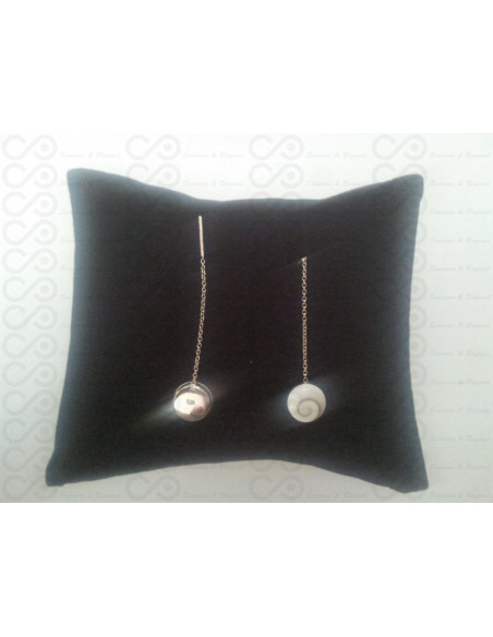 LE 0065s Pendientes Shiva Ojo Plata