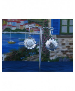 LE 0071 Ohrringe Shiva Auge Silber