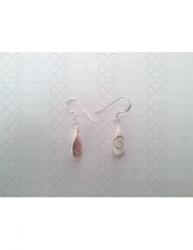 LE 0072 Boucles d'oreilles Shiva Oeil Argent