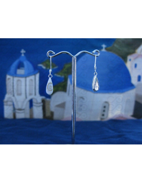 LE 0073 Boucles d'oreilles Shiva Oeil Argent