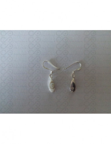 LE 0073 Earrings Shiva Eye Shell Silver