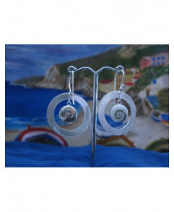 LE 0075 Pendientes Shiva Ojo Plata