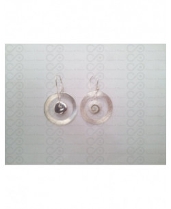 LE 0075 Boucles d'oreilles Shiva Oeil Argent 2