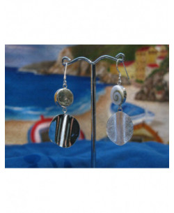 LE 0076 Orecchini in Argento con Occhio di Shiva