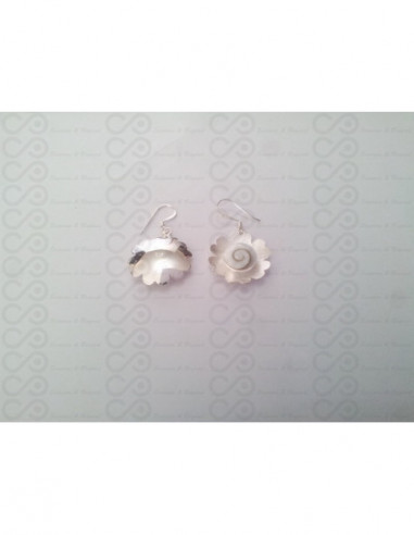 LE 0077 Boucles d'oreilles Shiva Oeil Argent