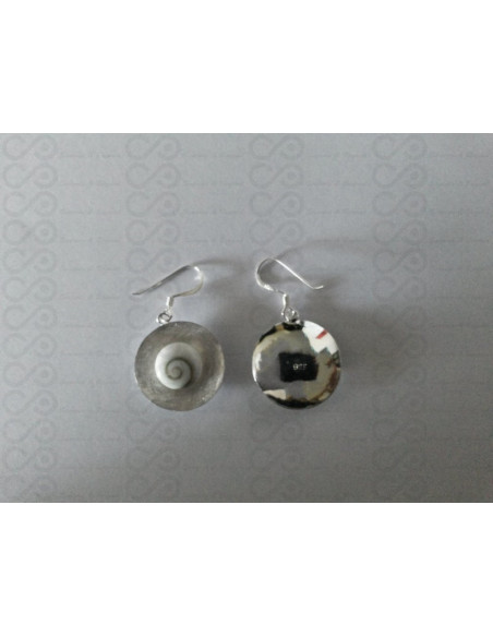 LE 0079 Pendientes Shiva Ojo Plata
